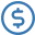 Shipping cost icon.