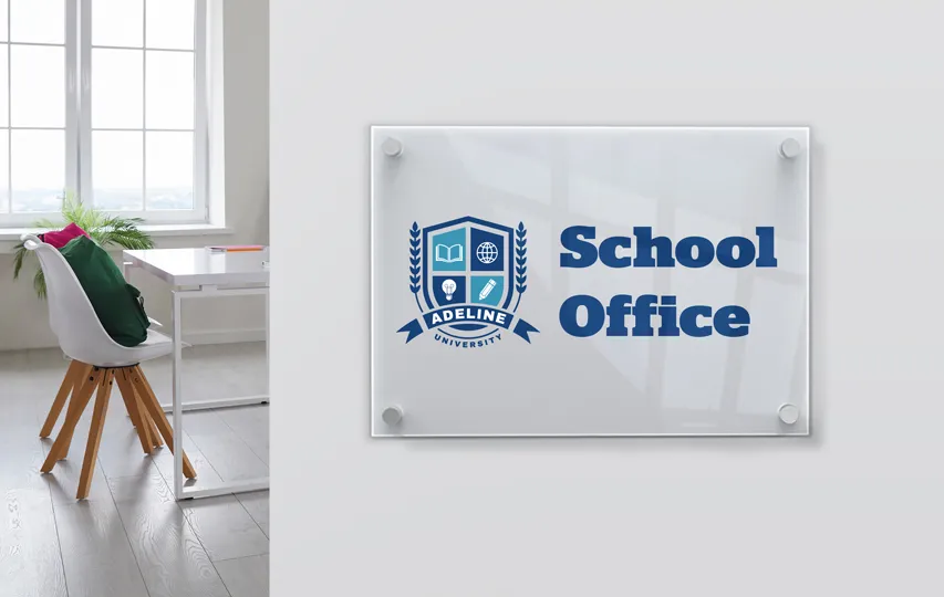 Acrylic School Sign