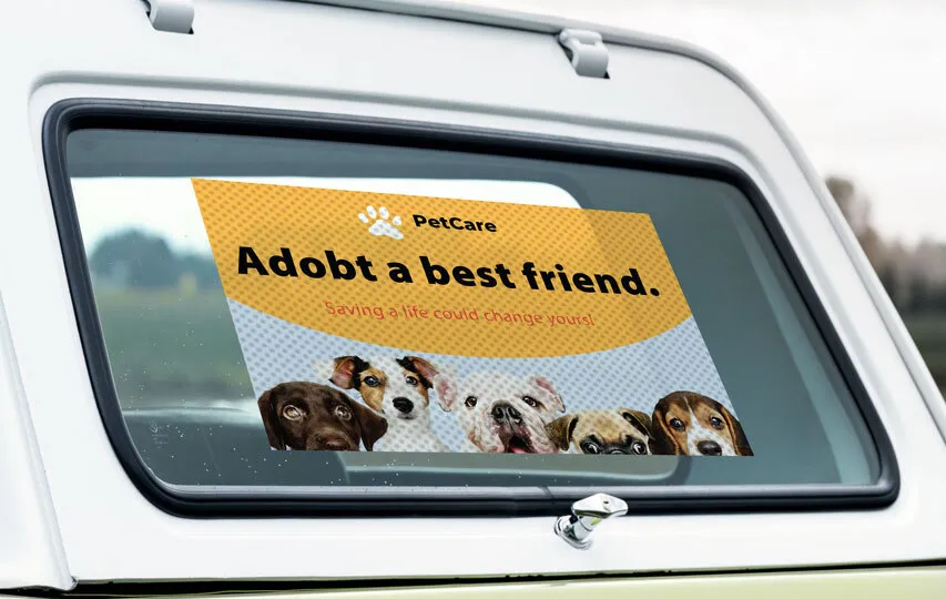 Best Friend Adoption Truck Decal