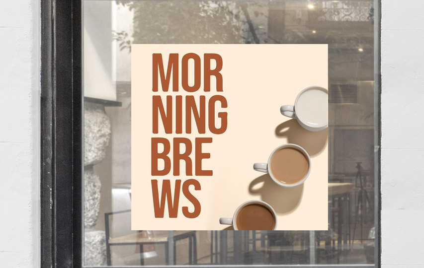 Cafe Window Decal