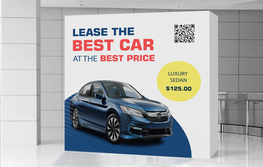 Car Dealership Pop Up Banner