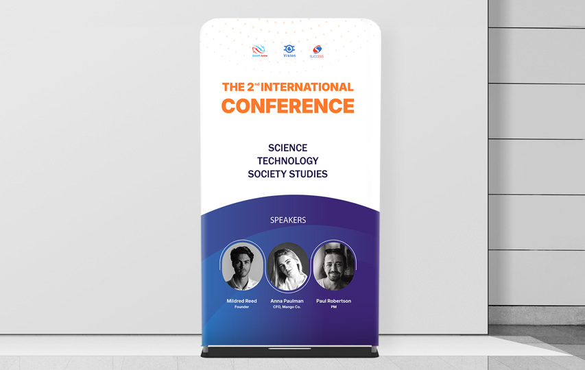 Conference Details Tension Fabric Stand