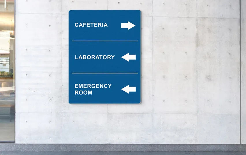 Directional Wooden Sign