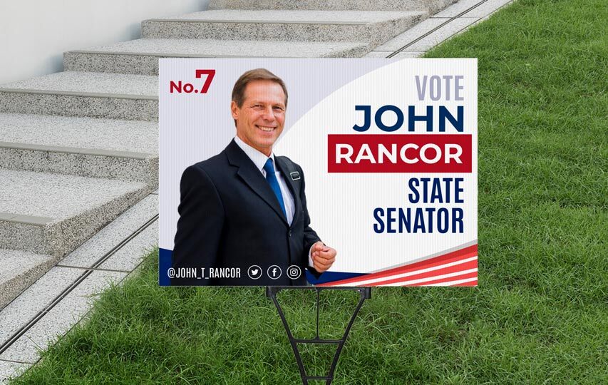 Election Corrugated Plastic Sign