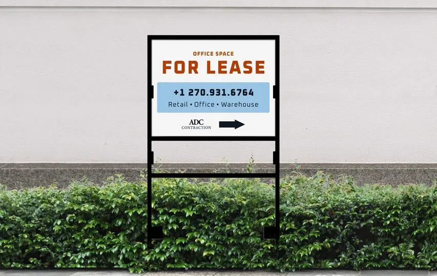 H Frame Sign For Rent