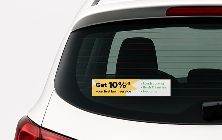 Lawn Service Car Window Decal