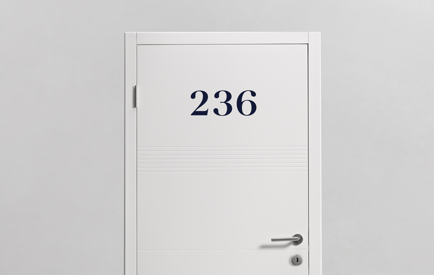 Number On Door Vinyl Lettering