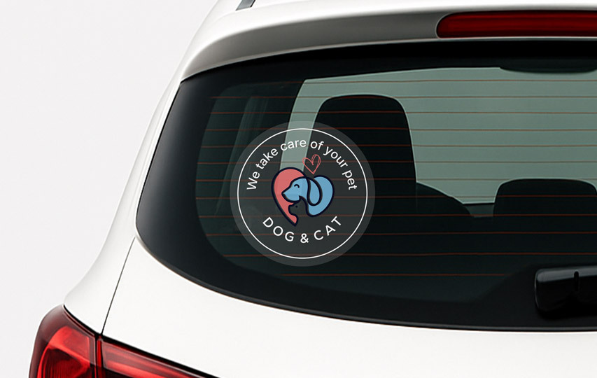 Pet Shop Car Window Decal