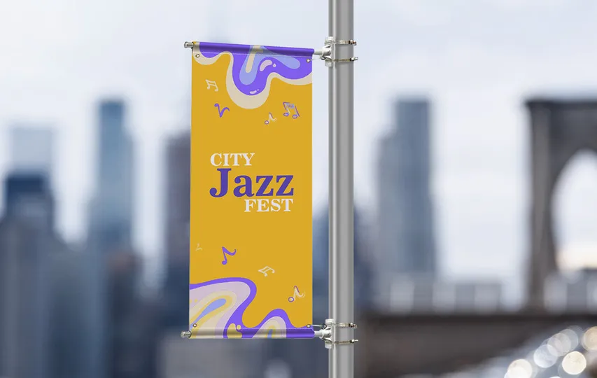Pole Banner City Jazz Fest