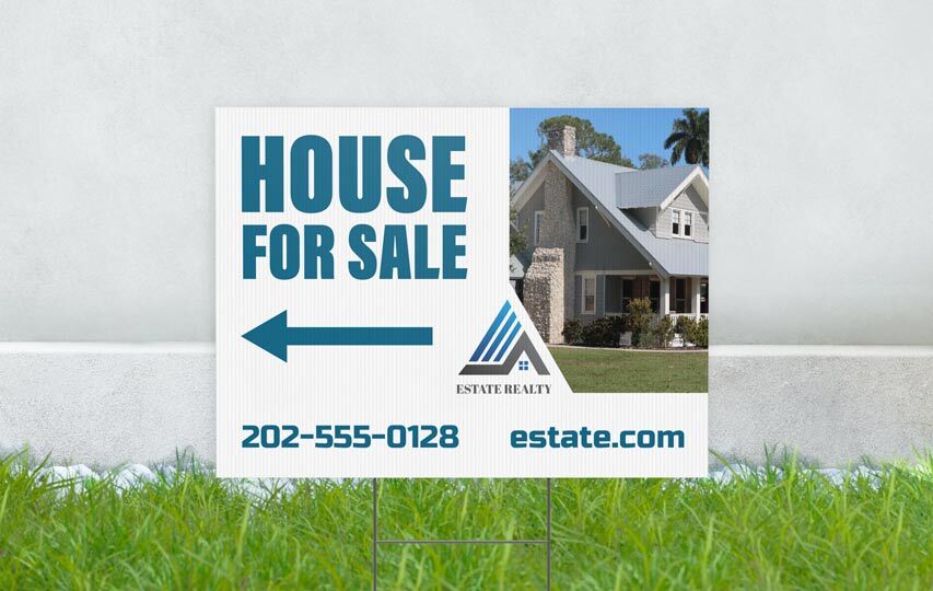 Real Estate Corrugated Plastic Sign