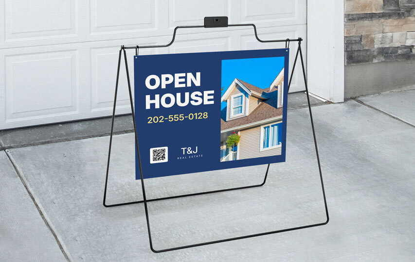 Real Estate Open House Sign