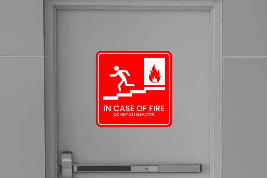 Red Safety Reflective Decal