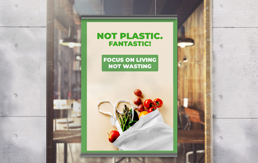 Snap Hanging Poster On Window