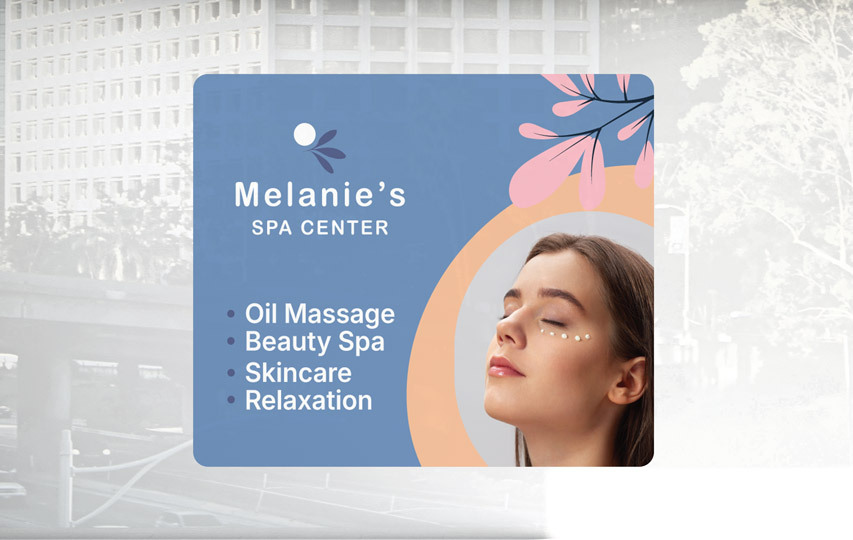 Spa Window Decal