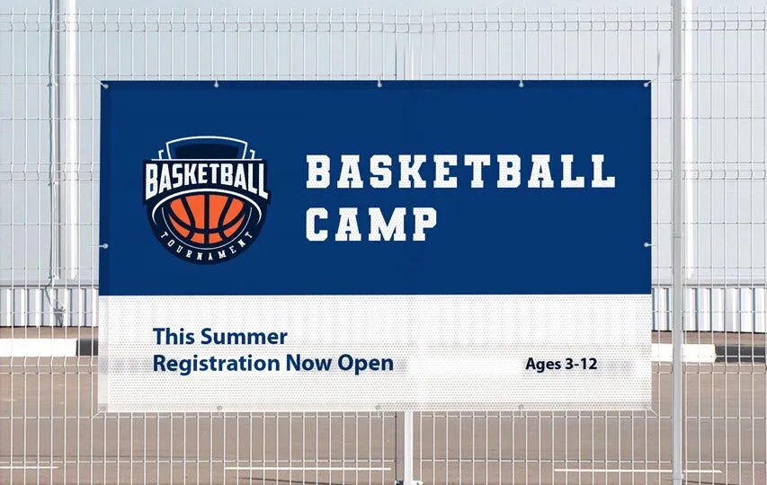 Sports mesh banner