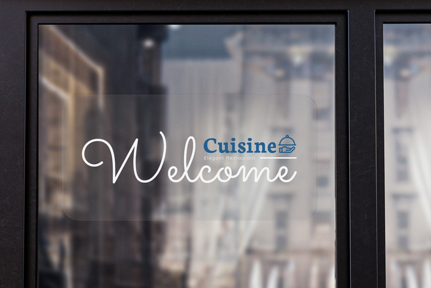 Welcoming Window Cling For Restaurant