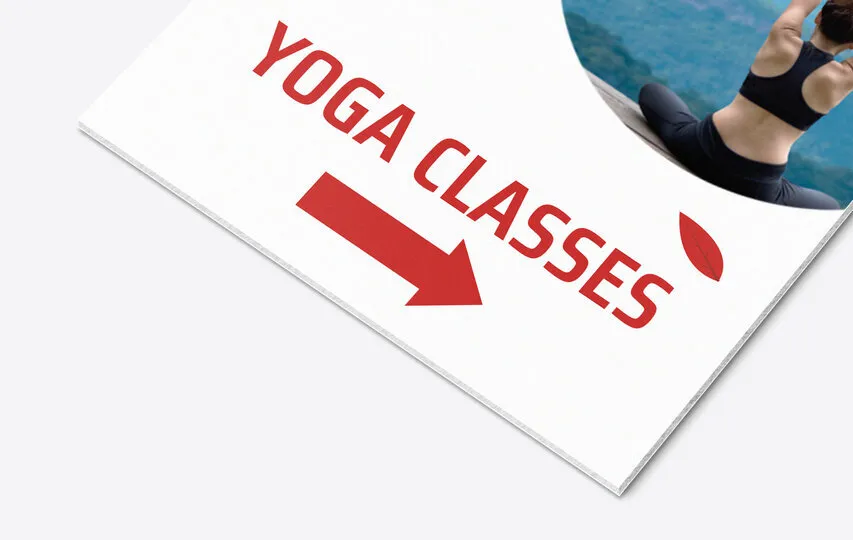 White Yoga Foam Board